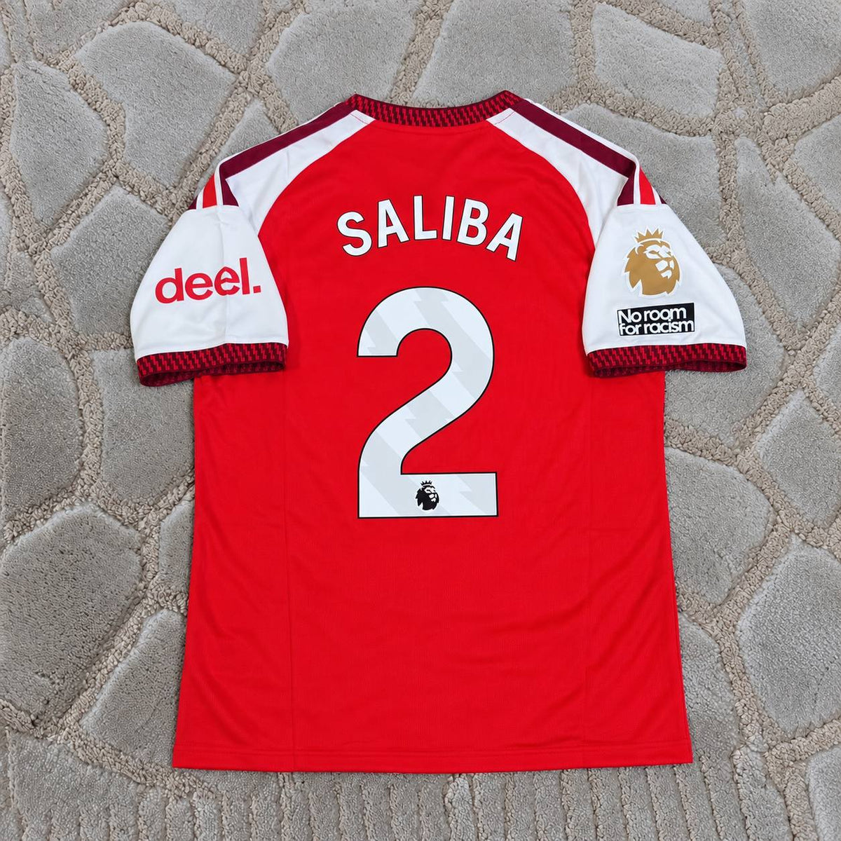 William Saliba Arsenal Home 2027 Football Jersey Soccer Trikot Maillot