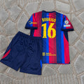 Rodri #16 Barcelona 2027 Champions League Patch Kids Home Football Jersey Trikot Maillot Magliaa