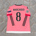 Claudio Marchisio Juventus Pink Retro 2015-2016 Pink Football Jersey Trikot Maillot