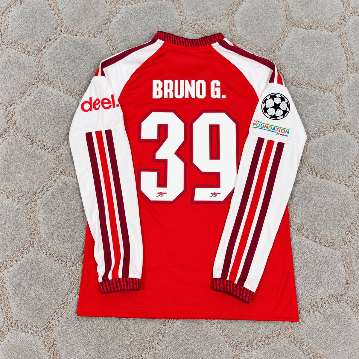Bruno Guimaraes Arsenal Home Long Sleeve 2027 Soccer Football Jersey Trikot Maillot