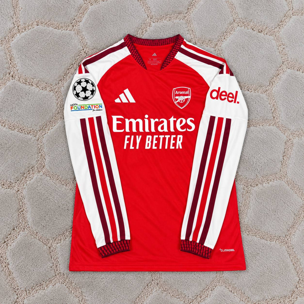 Bruno Guimaraes Arsenal Home Long Sleeve 2027 Soccer Football Jersey Trikot Maillot