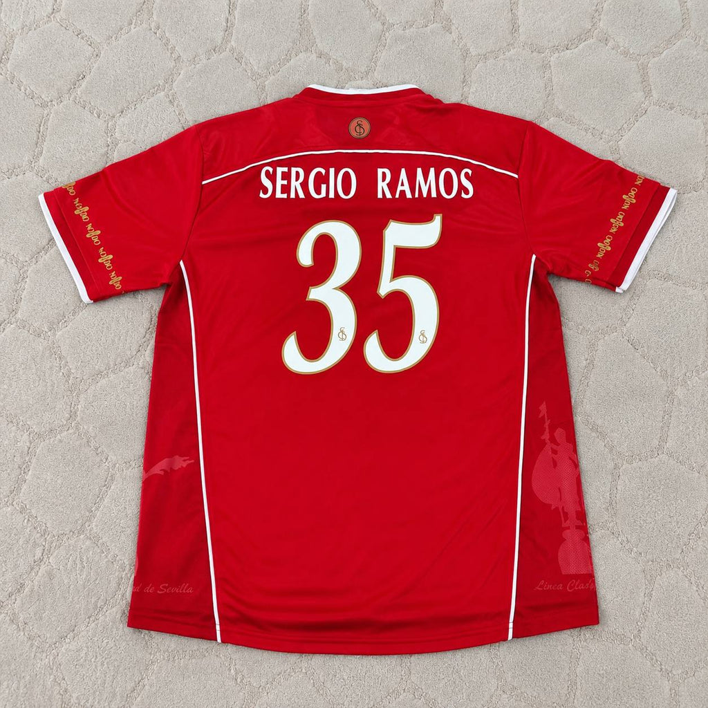 Sergio Ramos Sevilla 2003/2004 Red Home Retro Football Jersey Kit