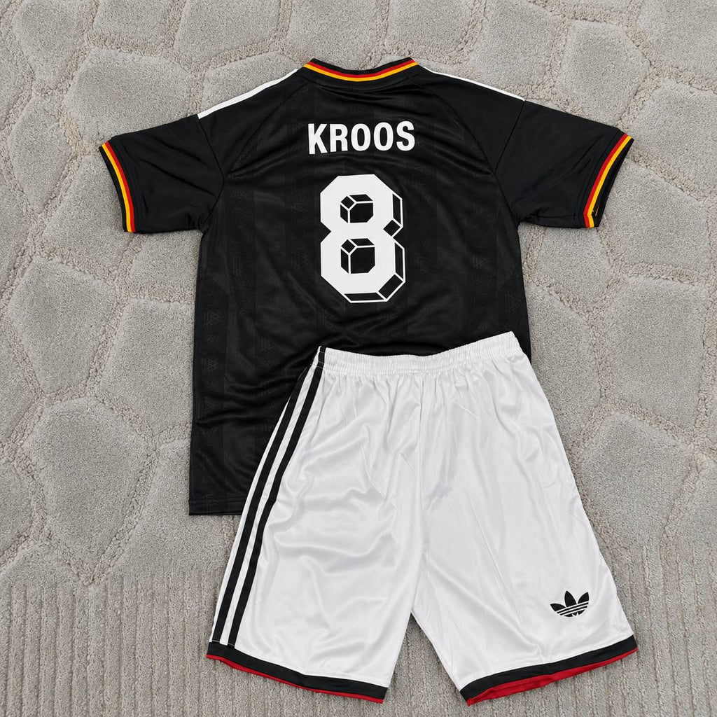 Toni Kroos Germany 2014 World Cup Kids Special Edition Black Retro Football Jersey