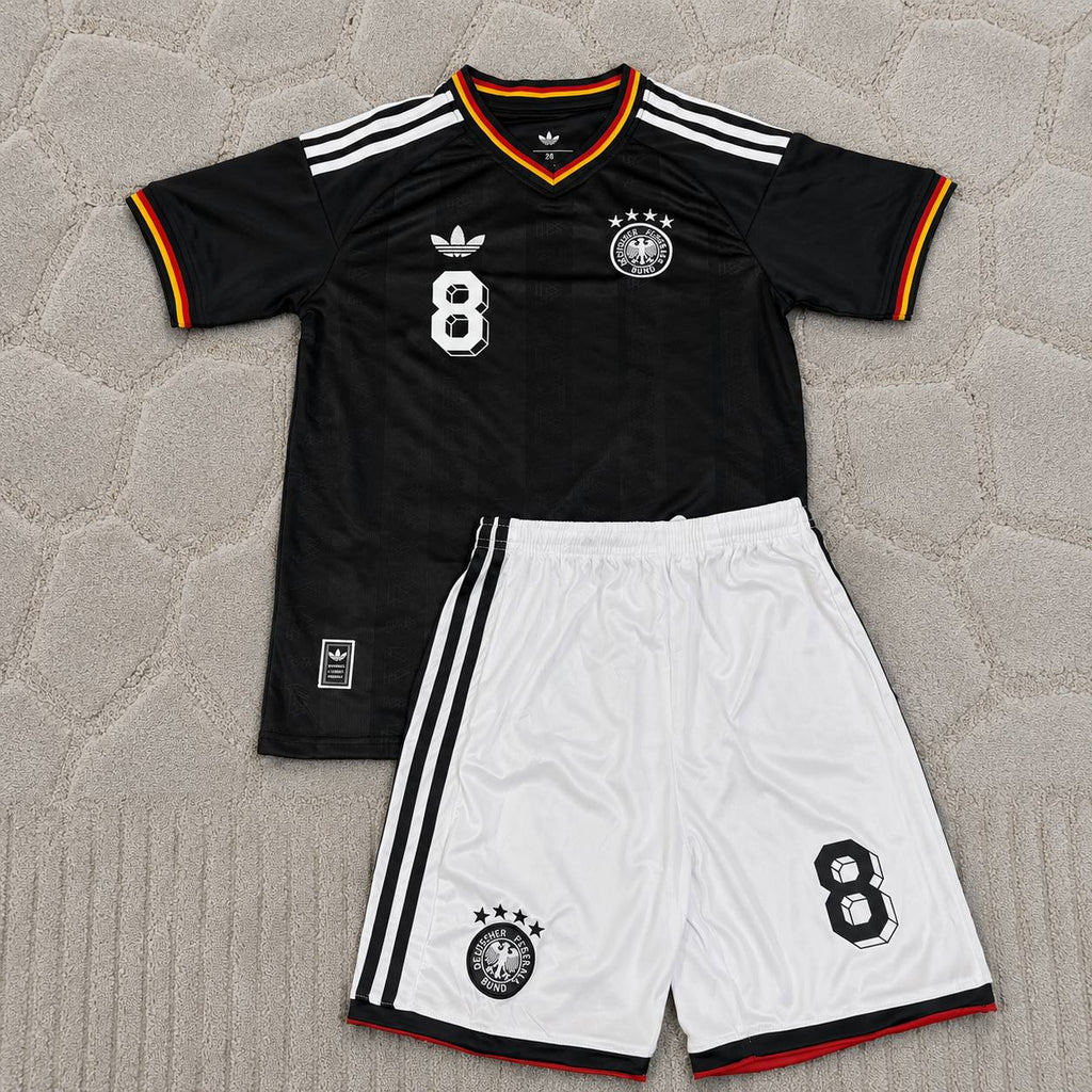 Toni Kroos Germany 2014 World Cup Kids Special Edition Black Retro Football Jersey