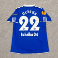 Atsuto Uchida Schalke 04 2011 2012 Retro Uefa Patch Football Jersey Trikot Maillot Soccer Shirt