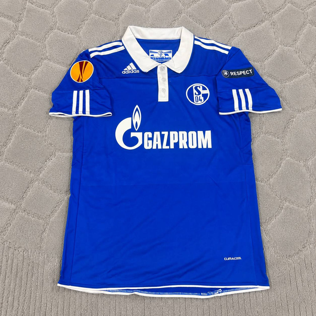 Atsuto Uchida Schalke 04 2011 2012 Retro Uefa Patch Football Jersey Trikot Maillot Soccer Shirt