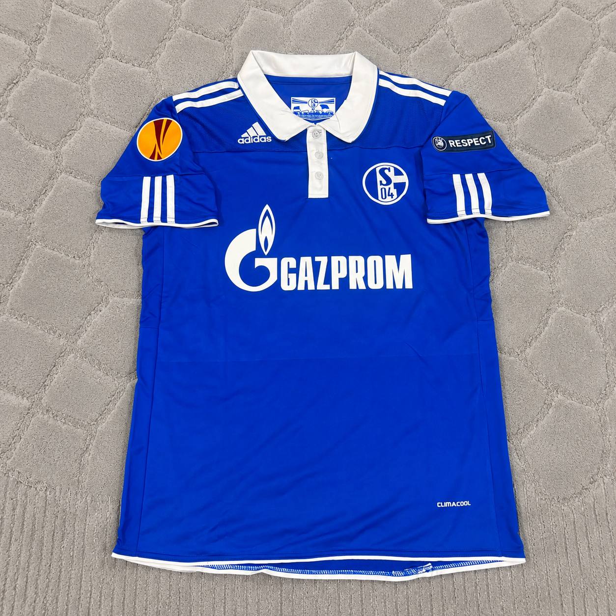 Atsuto Uchida Schalke 04 2011 2012 Retro Uefa Patch Football Jersey Trikot Maillot Soccer Shirt