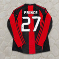 Kevin-Prince Boateng AC Milan 2010-2011 Home Log Sleeve Retro Football Jersey