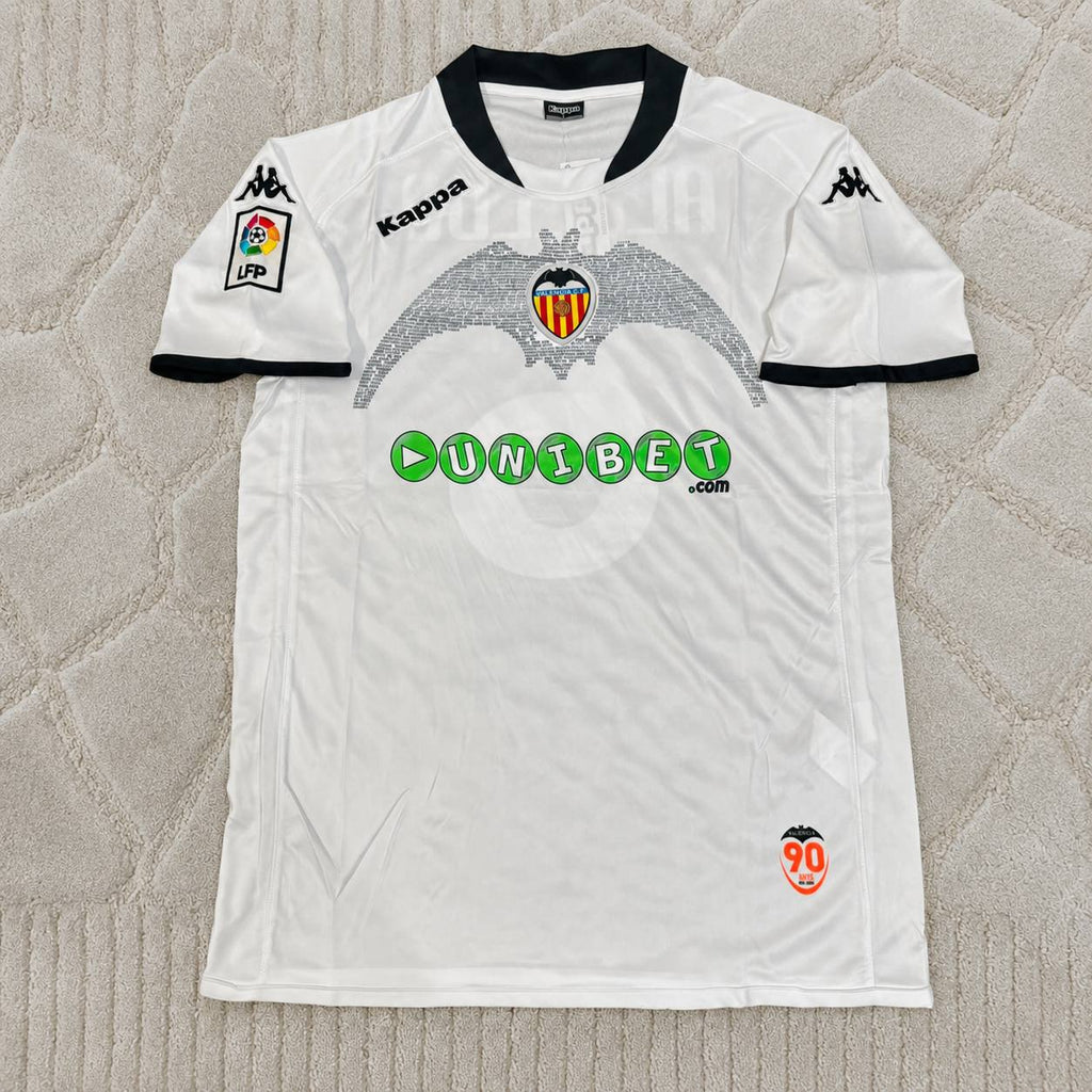 David Albelda #6 Valencia White Retro Football Jersey