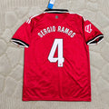 Sergio Ramos Sevilla Red Home Retro Football Jersey Kit