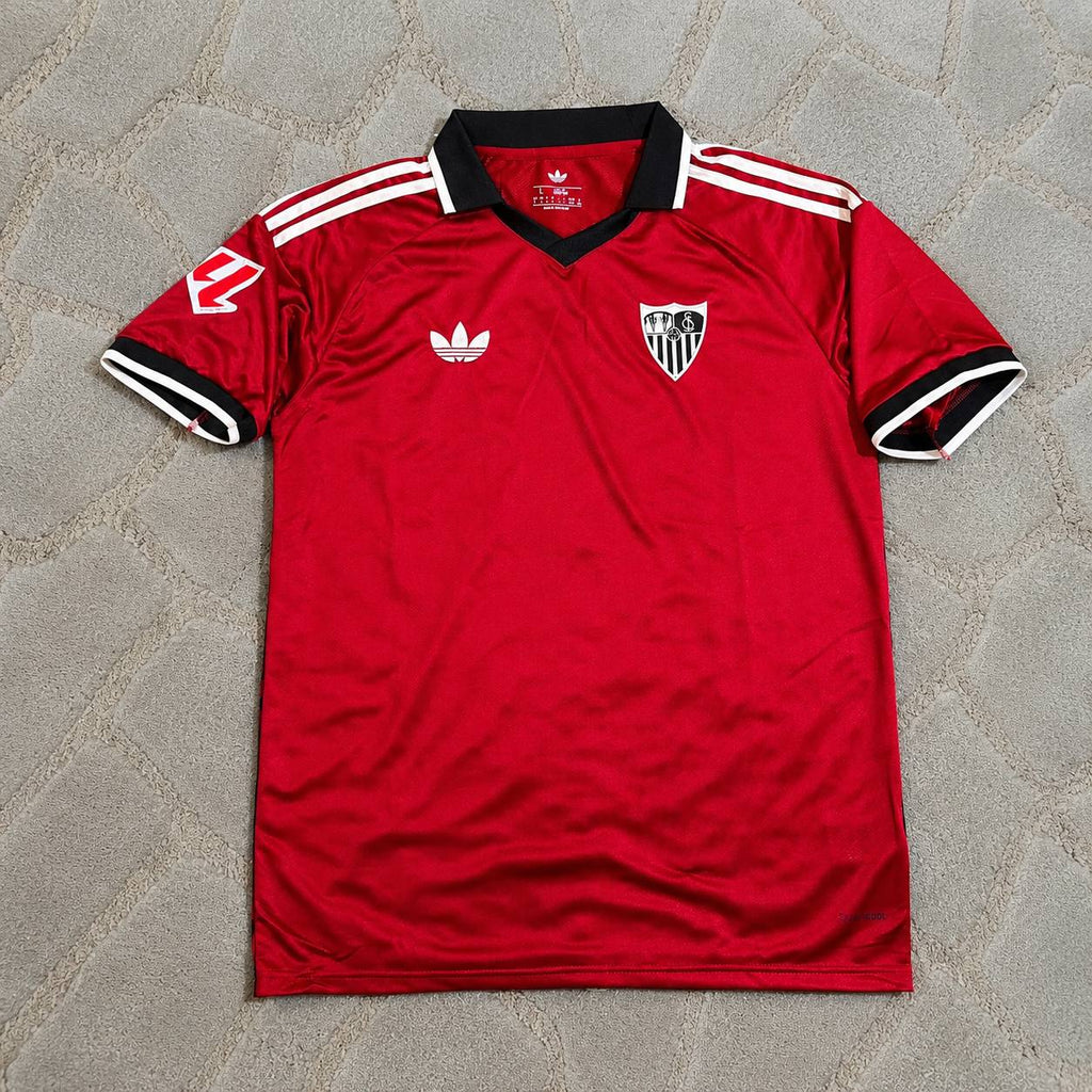 Sergio Ramos Sevilla Red Home Retro Football Jersey Kit