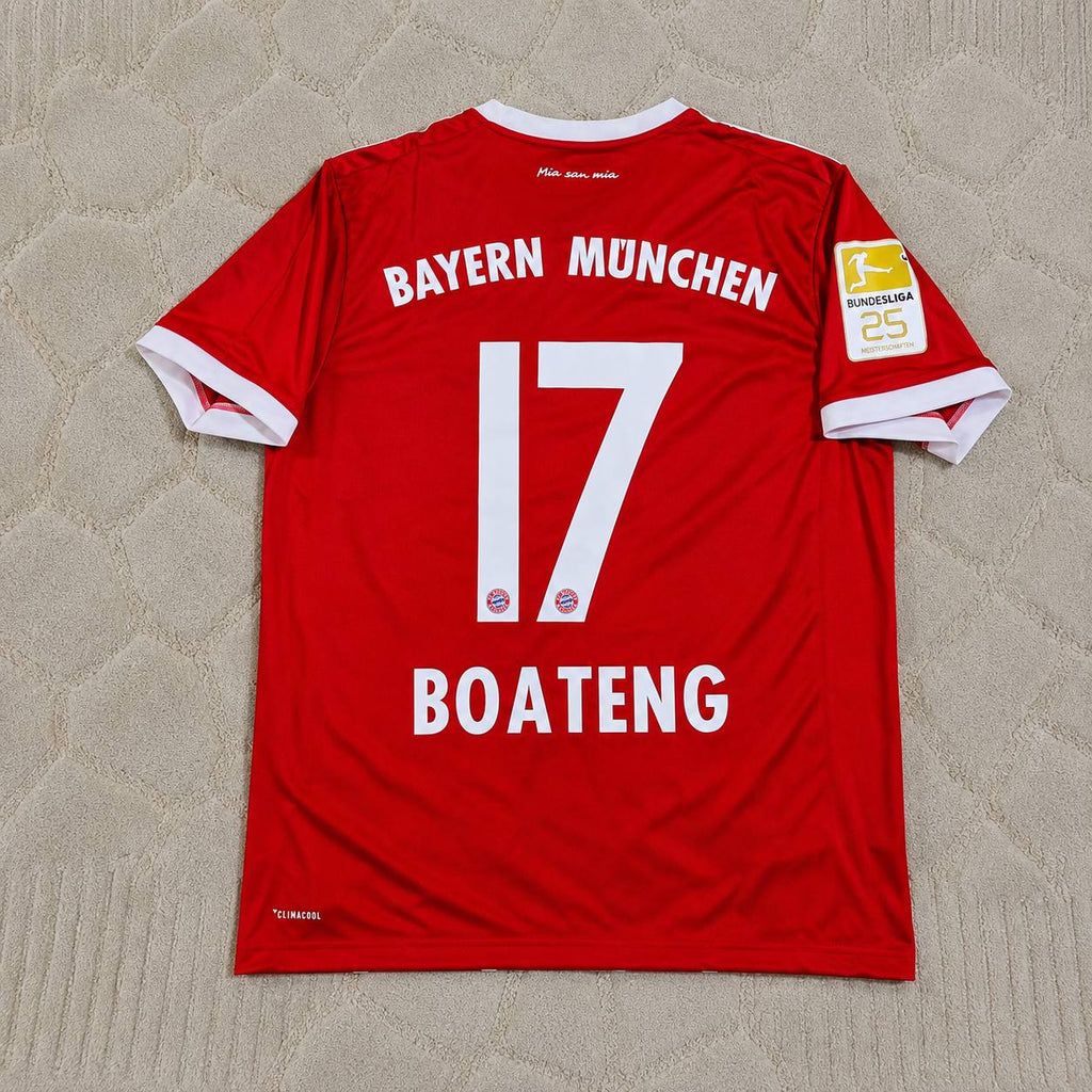 Jerome Boateng Bayern Munich 2017-2018 Retro Home Jersey