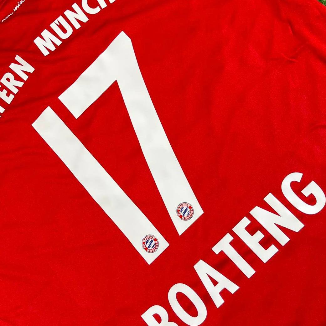 Jerome Boateng Bayern Munich 2017-2018 Retro Home Jersey