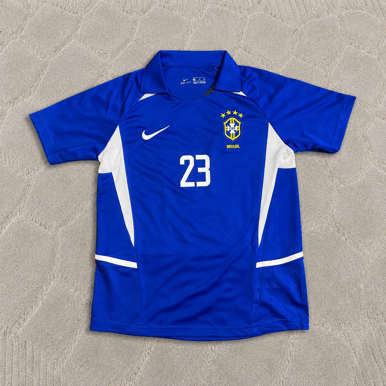 Kaka Leite Brazil 2002 World Cup Retro Football Jersey Kit