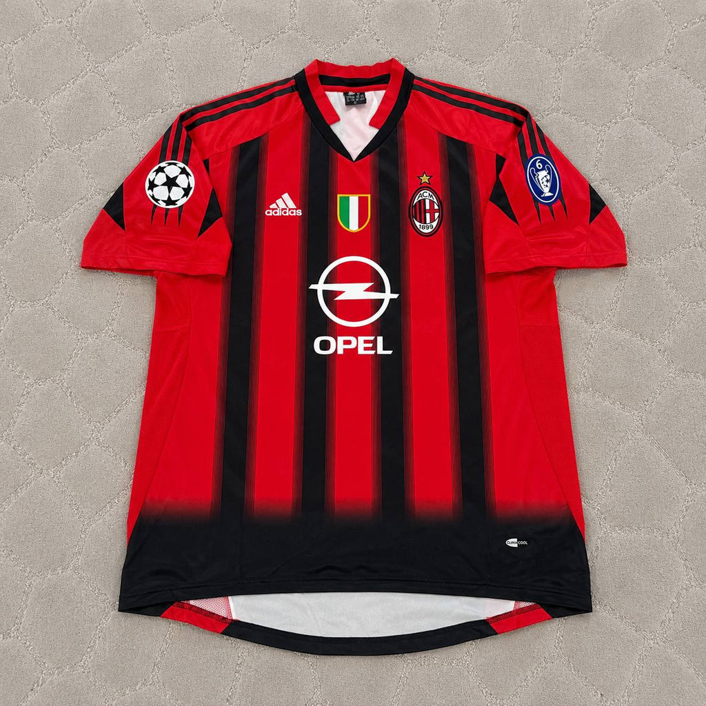 Jaap Stam #31 AC Milan 2004 2005 Home Retro Football Jersey