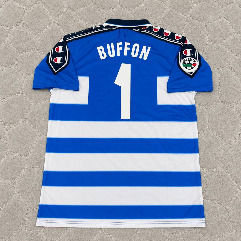 Gianluigi Buffon Parma 1999/2000 Blue Retro Jersey Trikot Maillot