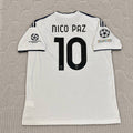 Nico Paz Como 2027 Away Champions League Patch New Season Football Jersey