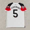 Rio Ferdinand #5 Manchester United 2011 Champions League Final White Football Jersey