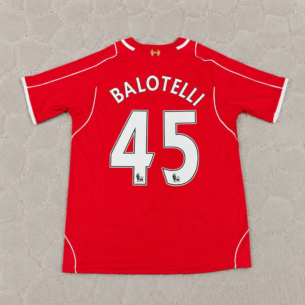 Mario Balotelli 45- Liverpool 2014/15 Home Retro Kit Jersey Trikot Maillot Soccer Shirt