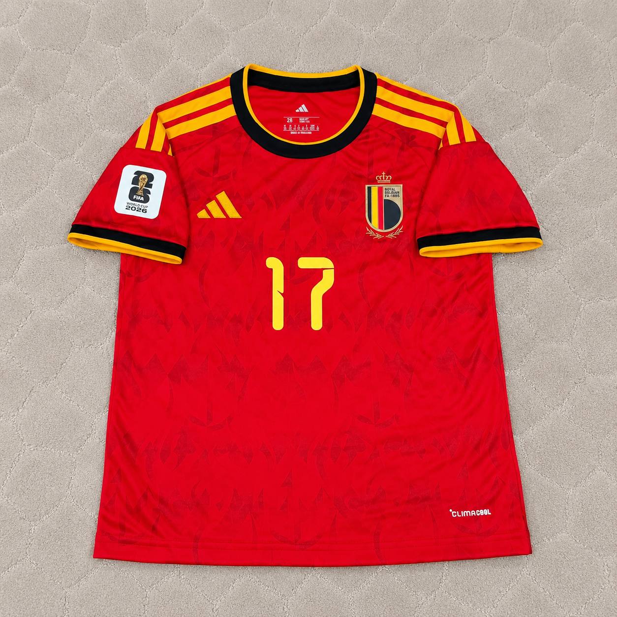 Charles De Ketelaere Belgique Belgien Belgie 2026 World Cup Jersey