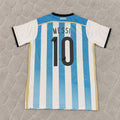 Lionel Messi Argentina 2014 World Cup Home Retro Jersey Trikot Soccer Shirt