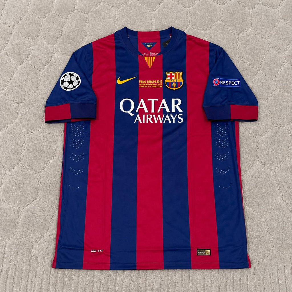 Carles Puyol Barcelona 2015 Final Berlin Champions League Jersey Trikot