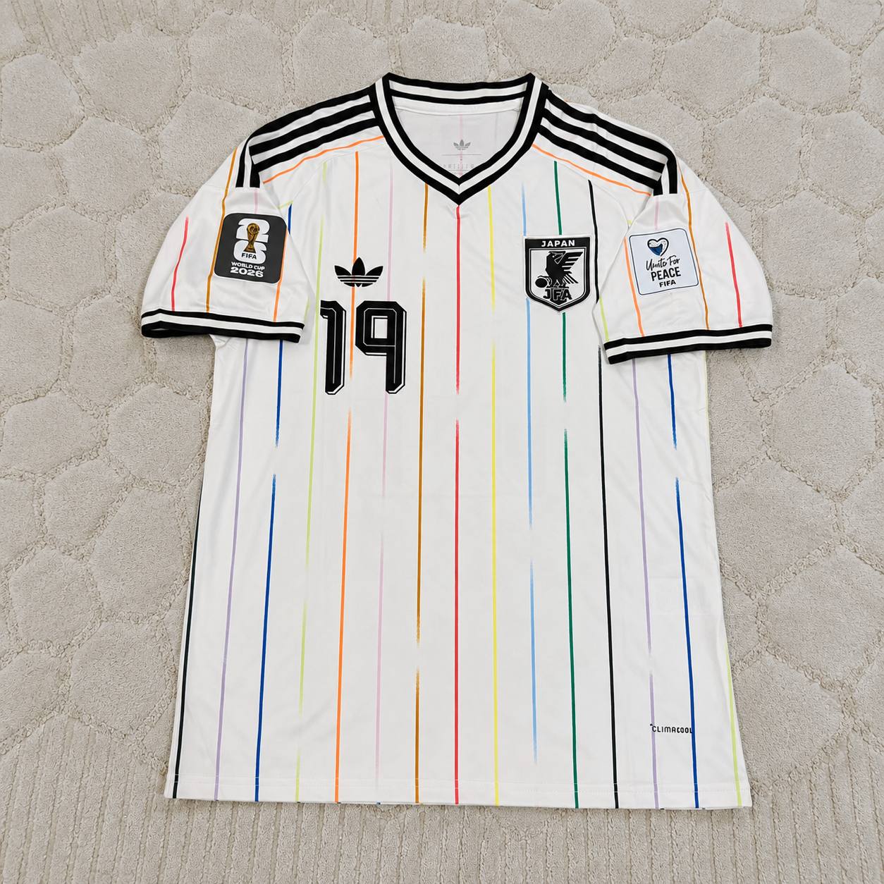 Koki Ogawa Japan 2026 World Cup Away White Football Jersey Trikot Maillot