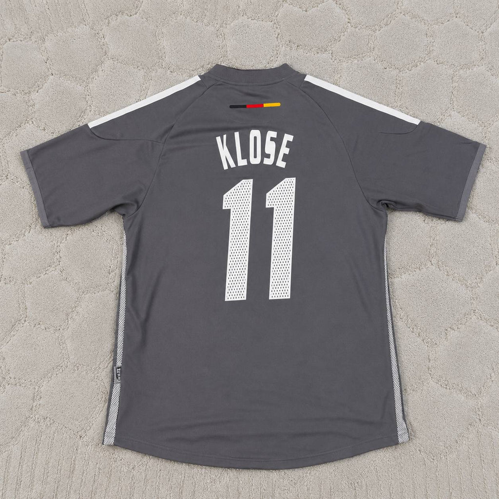Miroslav Klose Germany 2002 World Cup Gray Special Retro Football Jersey