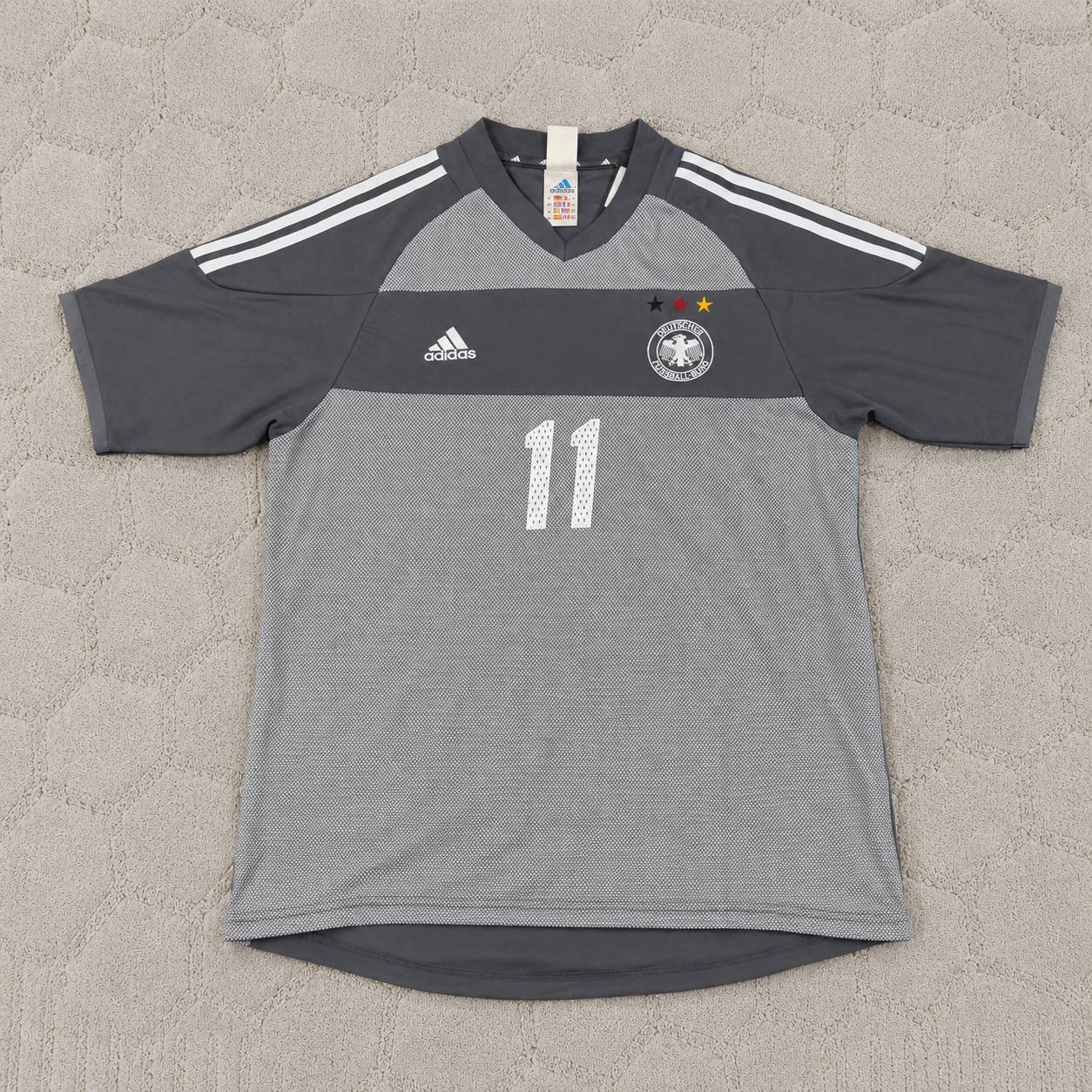 Miroslav Klose Germany 2002 World Cup Gray Special Retro Football Jersey