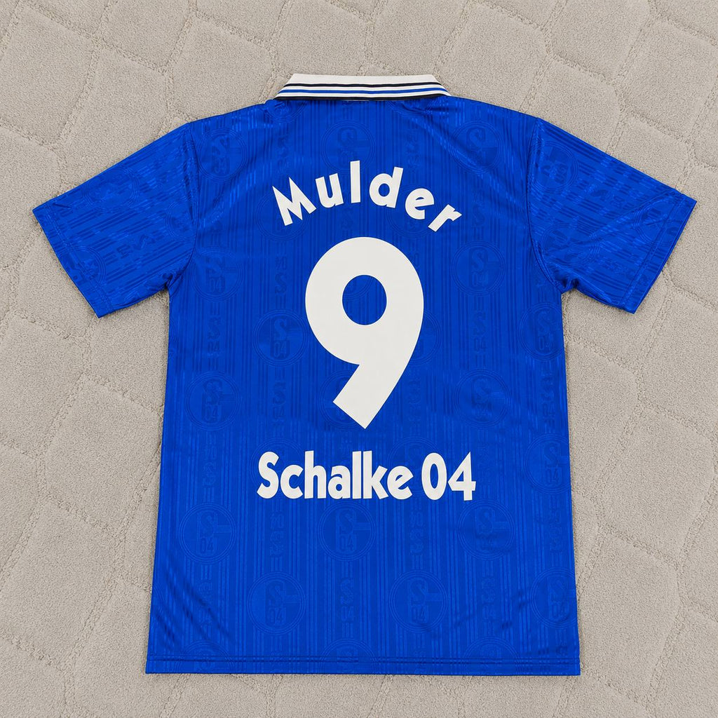 Youri Mulder Schalke 04 1996-1997 Heim Retro Fußballtrikot