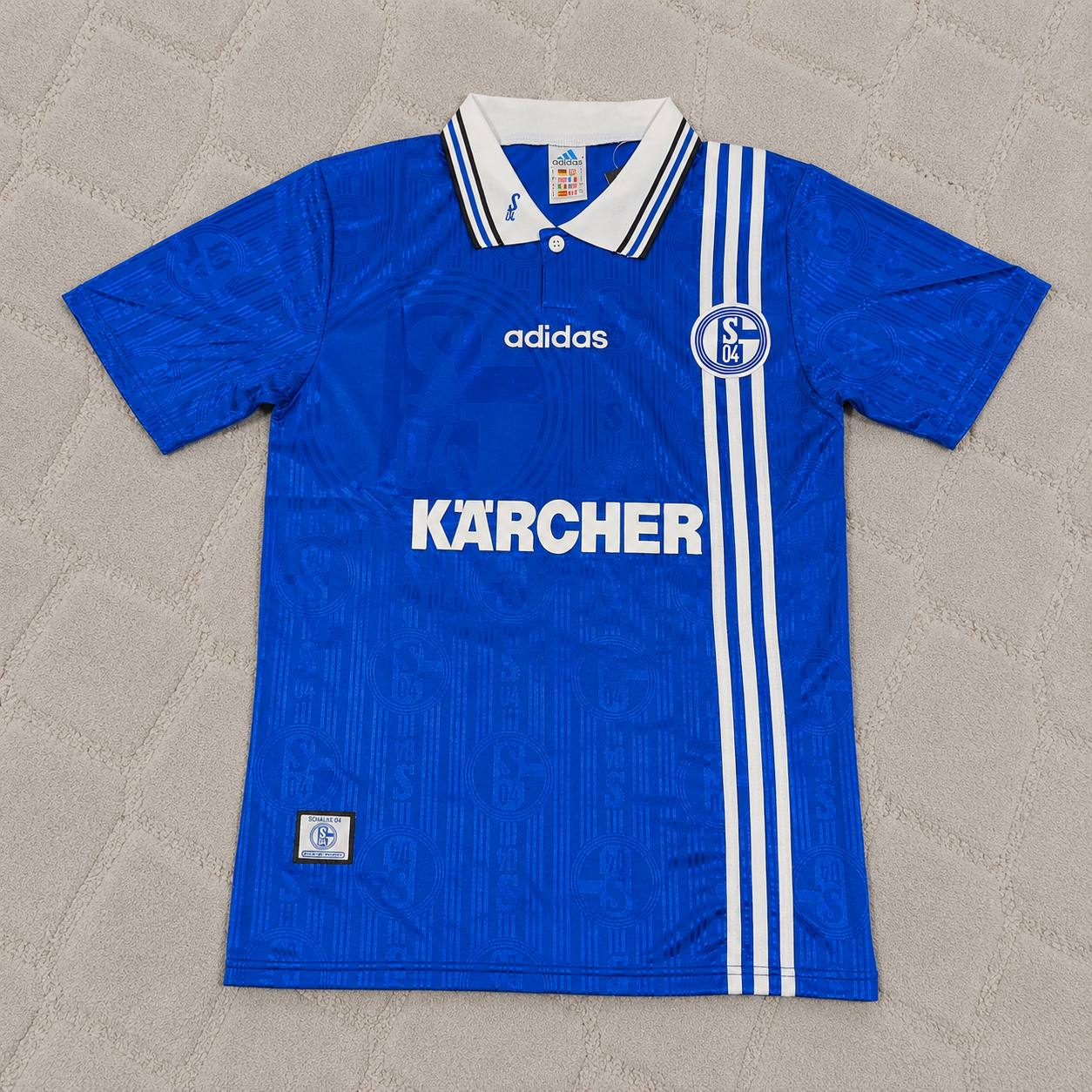 Youri Mulder Schalke 04 1996-1997 Heim Retro Fußballtrikot