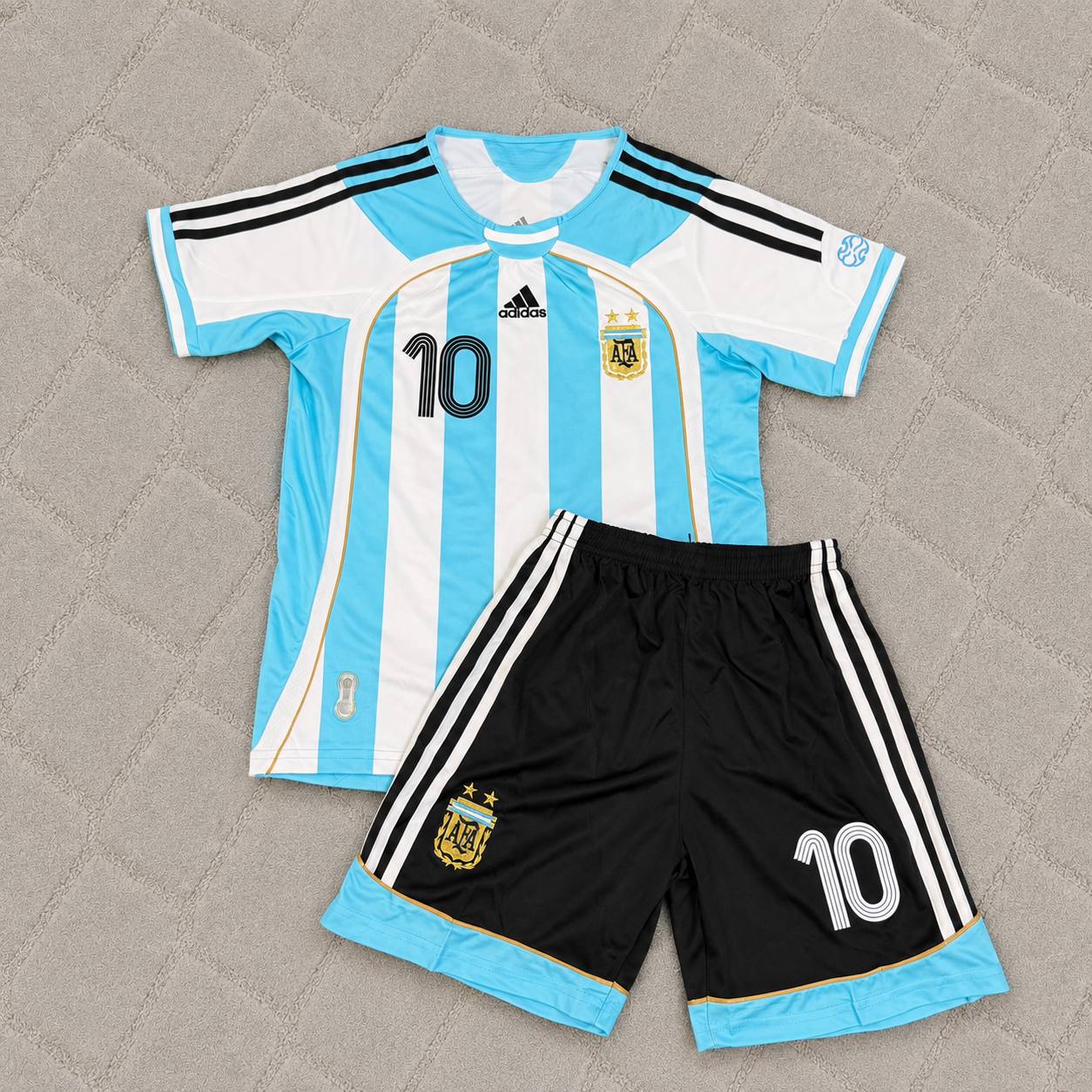 Diego Armando Maradona Argentina Retro Kids Football Jersey