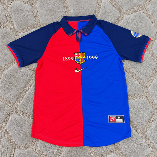 Carles Puyol Barcelona 1998/1999 Retro Football Jersey Trikot Maillot Magliaa