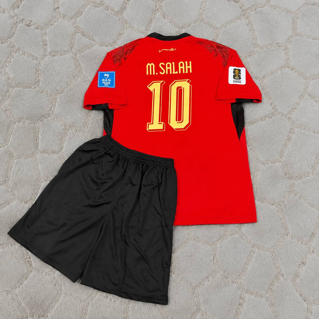 Mohamed Salah Egypt 2026 World Cup Home Kids Football Jersey