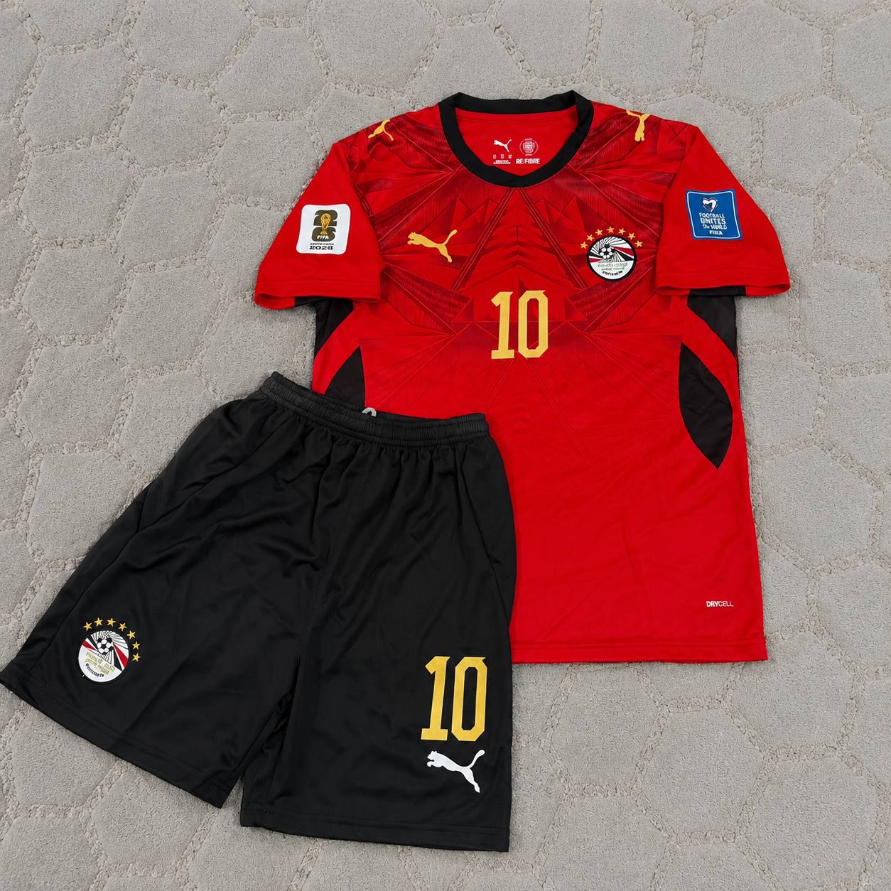 Mohamed Salah Egypt 2026 World Cup Home Kids Football Jersey