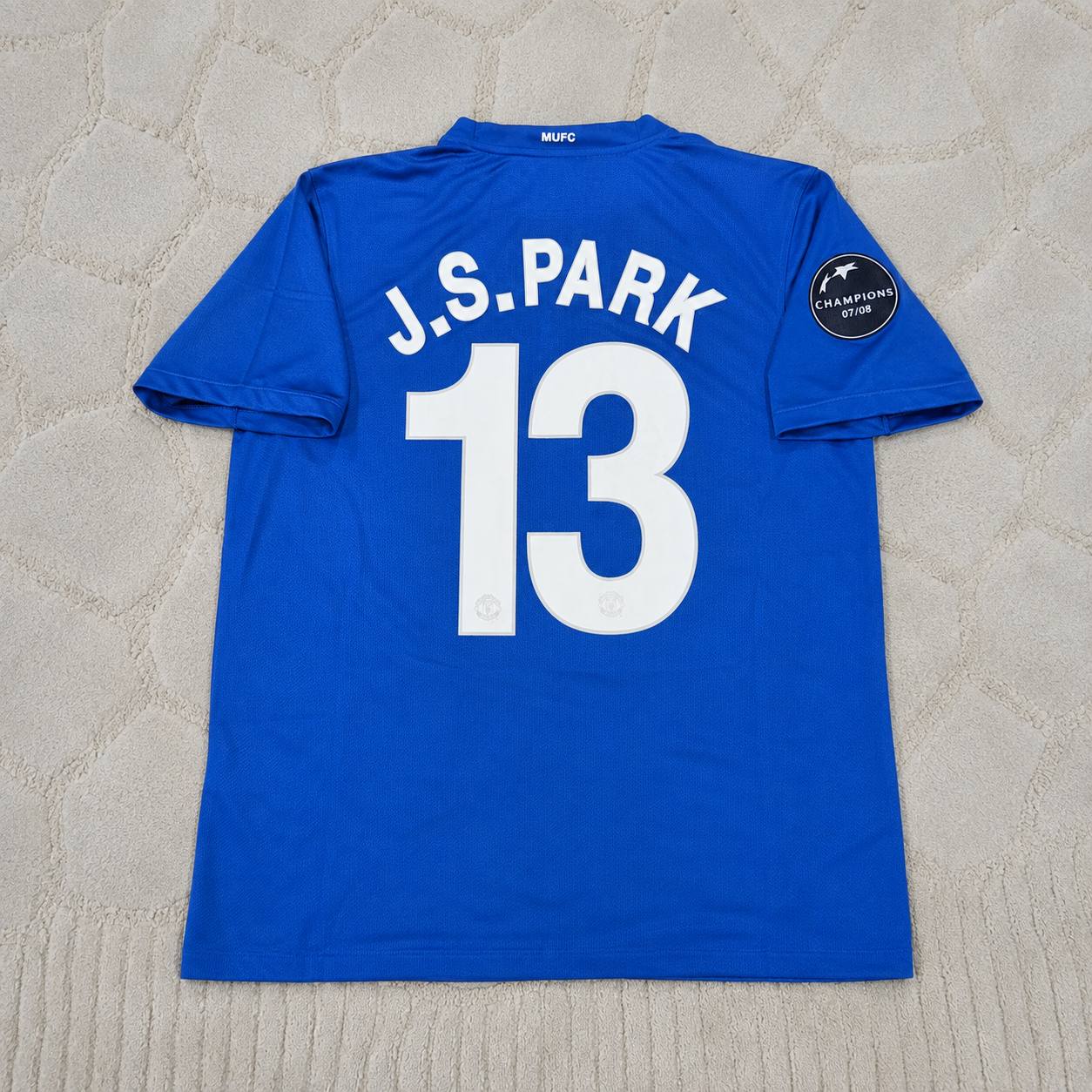 Park Ji-sung Manchester United 2008 Champions League Retro Soccer Jersey Trikot Maillot