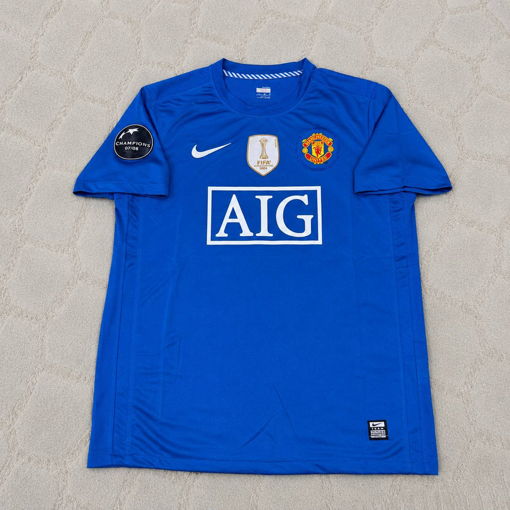 Park Ji-sung Manchester United 2008 Champions League Retro Soccer Jersey Trikot Maillot