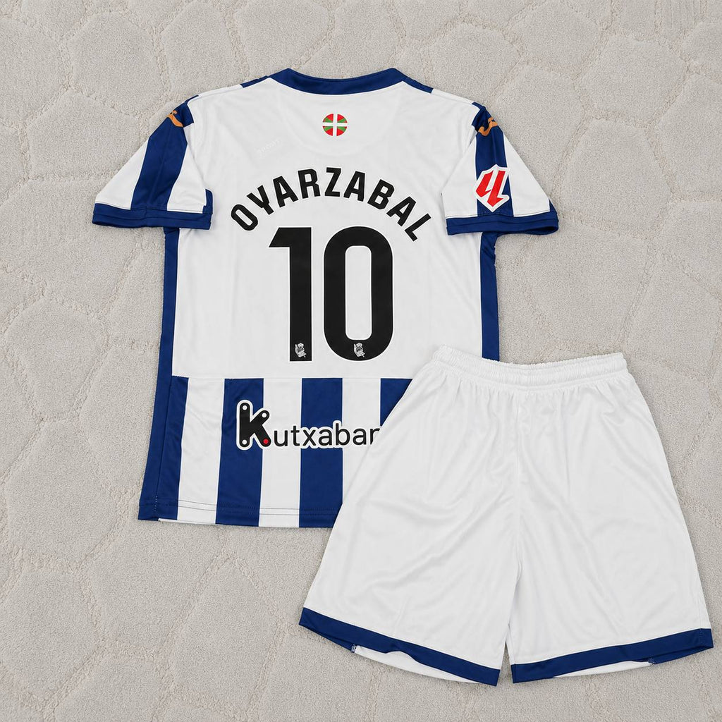 Mikel Oyarzabal Real Sociedad 2027 New Season Home Kids Jersey Trikot Maillot Soccer Shirt