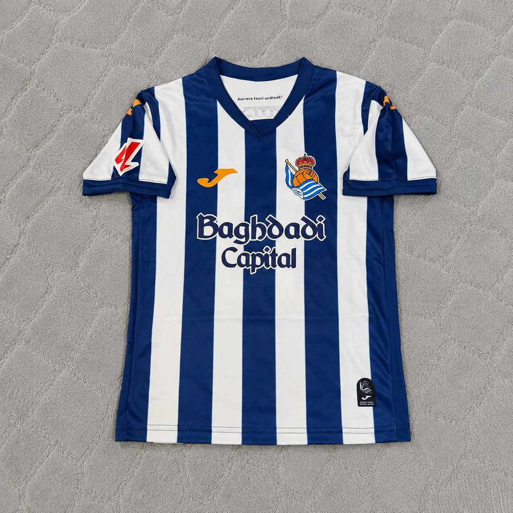Mikel Oyarzabal Real Sociedad 2027 New Season Home Jersey Trikot Maillot Soccer Shirt
