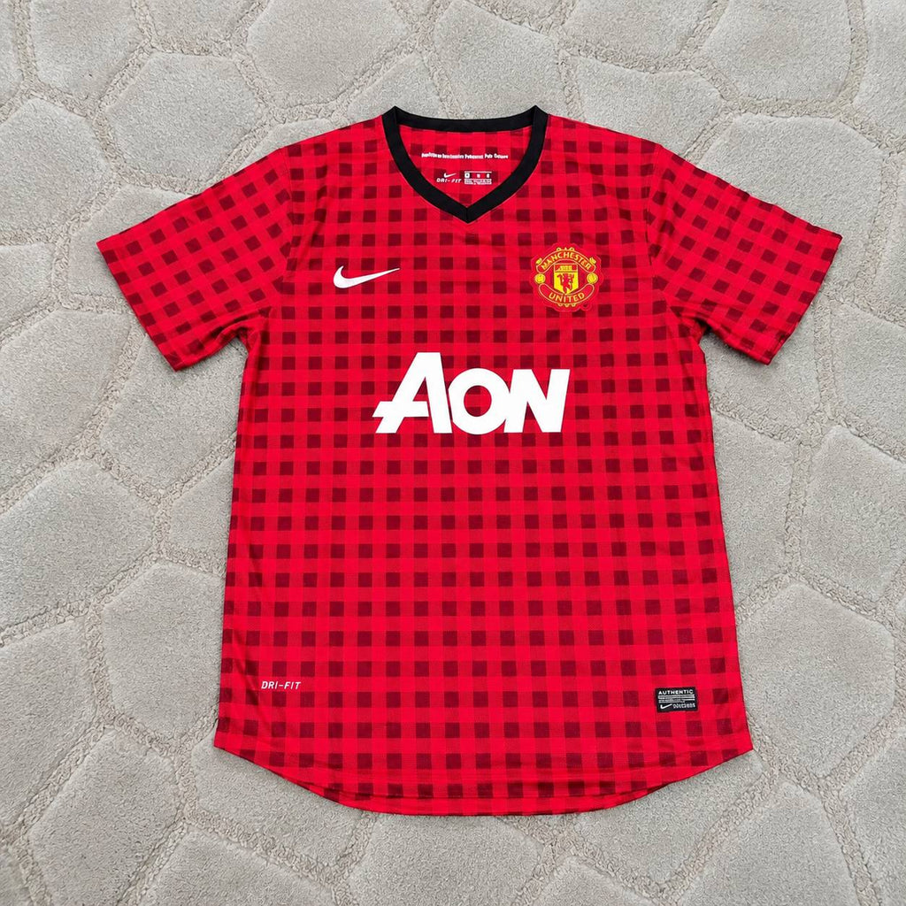 Michael Carrick Manchester United 2012 2013 Season Red Retro Jersey Maillot Trikot