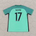 Luis Nani Portugal EURO 2016 Green Retro Football Jersey Trikot Maillot
