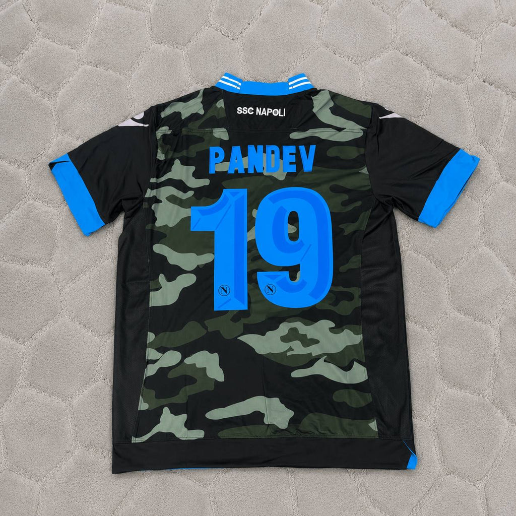 Goran Pandev 19 – Napoli 2013-14 Retro Kit Jersey Trikot Maillot Soccer Shirt