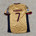 Robinho #7 AC Milan 2013 2014 Gold Retro Jersey