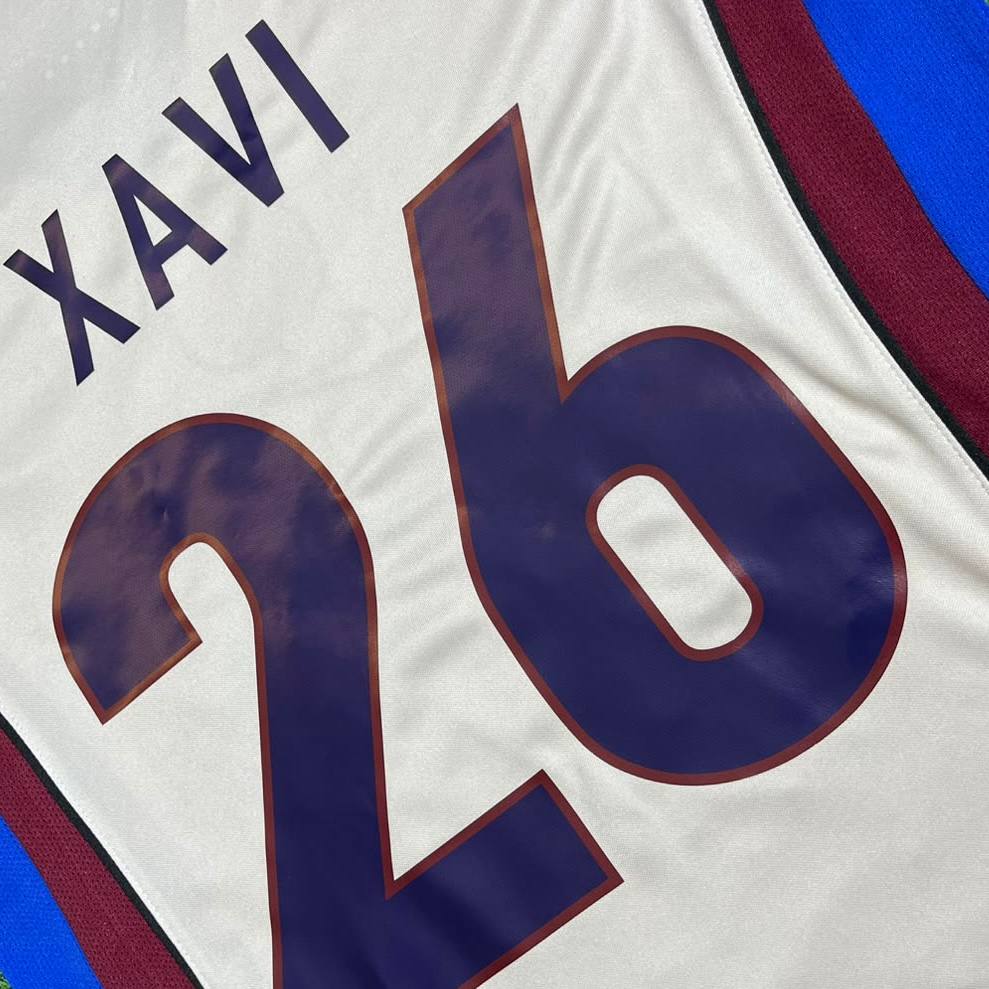 Xavi Barcelona 1998/99 Retro Football Jersey Trikot Maillot Magliaa