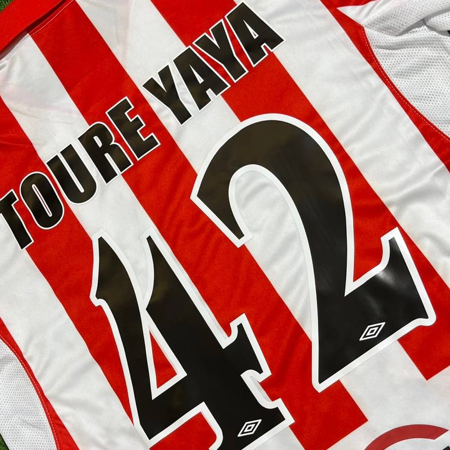 Yaya Toure Olympiacos Special Retro Home Football Jersey Soccer Trikot Maillot Magliaa