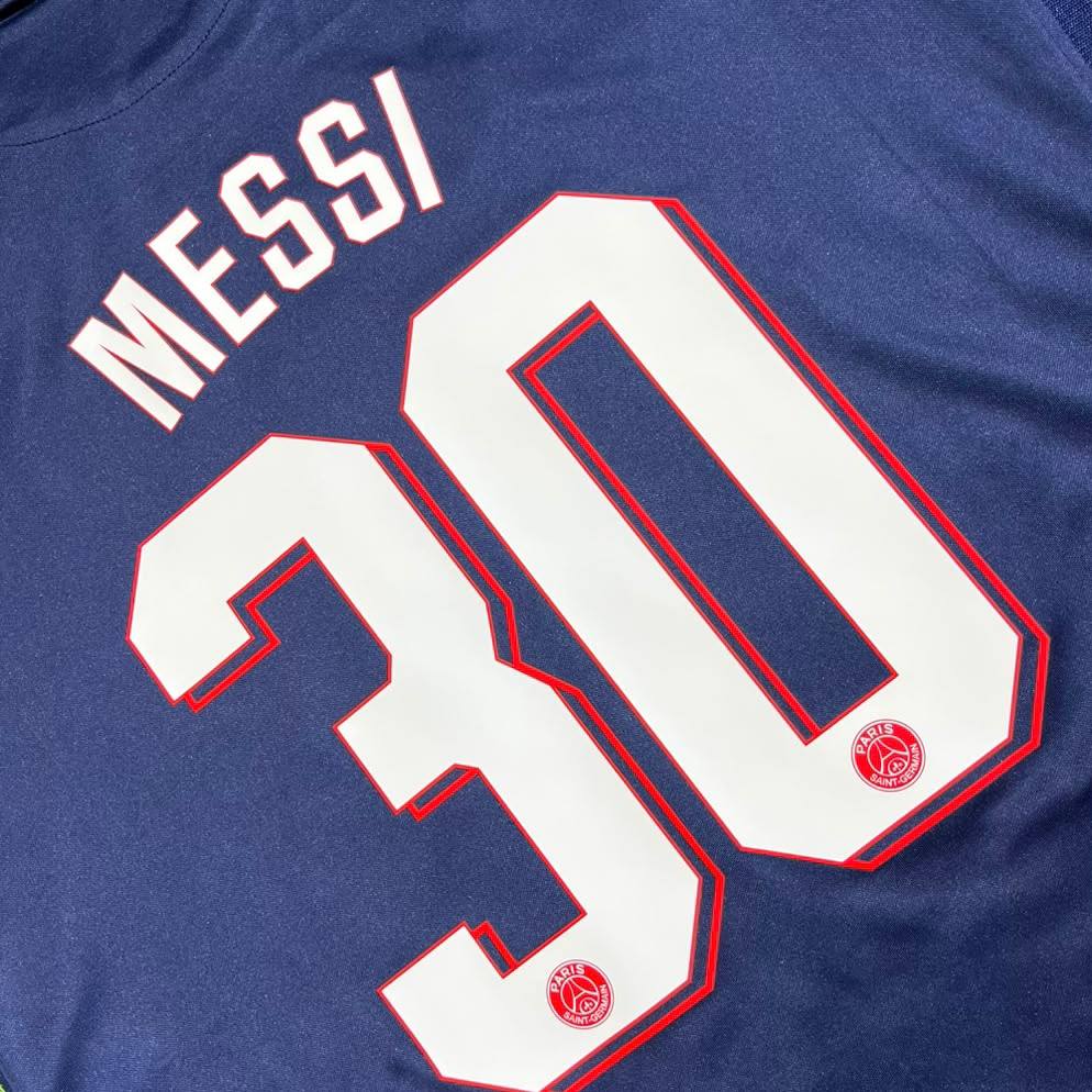 Lionel Messi #30 PSG 2021/2022 Season Home Blue  Football Jersey Soccer Trikot Maillot Magliaa