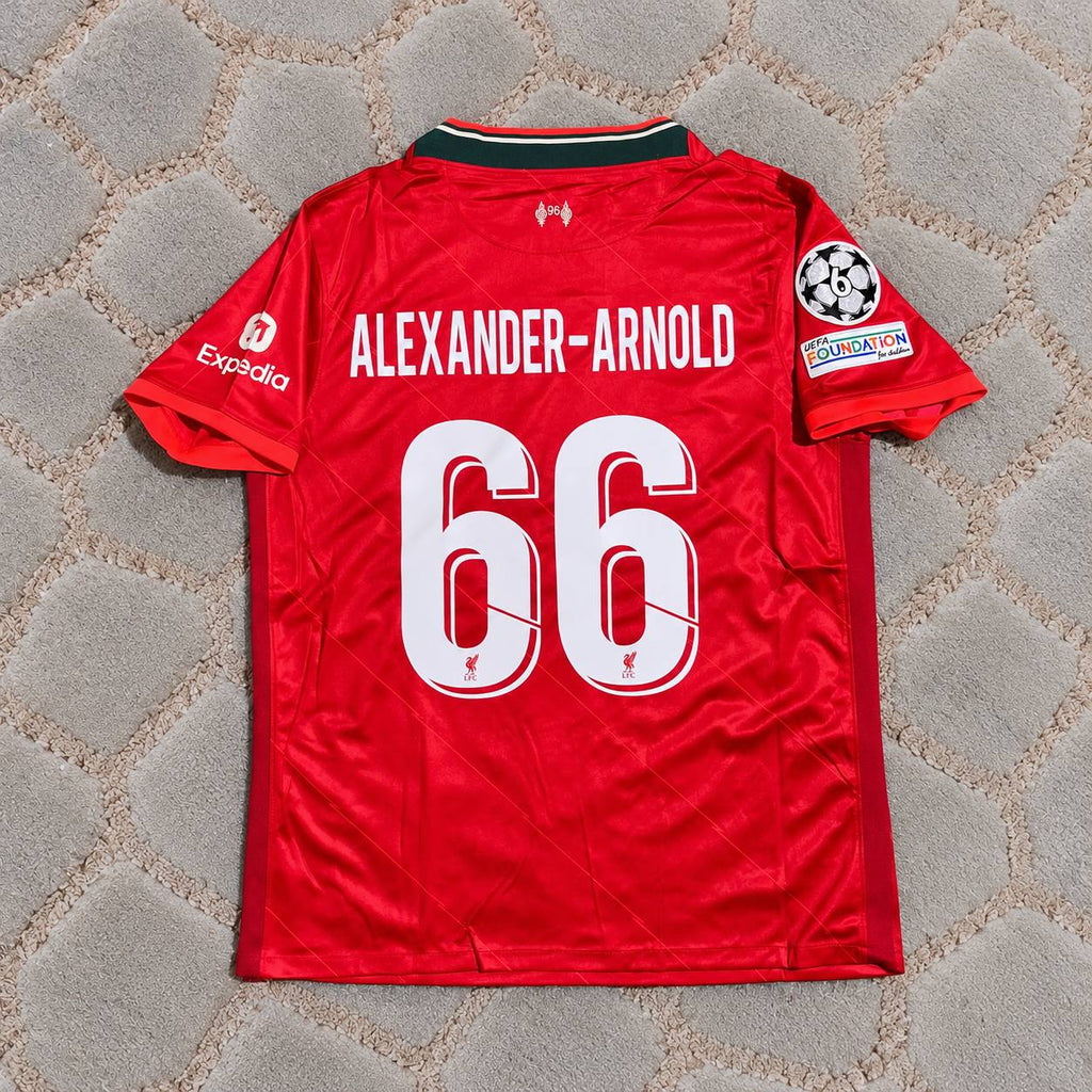 Trent Alexander-Armold #66 Liverpool 2022 Champions League Final Home Retro Football Jersey Soccer Trikot Maillot