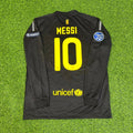 Lionel Messi Barcelona 2011/2012 Season Away Black Long Sleeve  Retro Football Jersey Soccer Trikot Maillot Magliaa