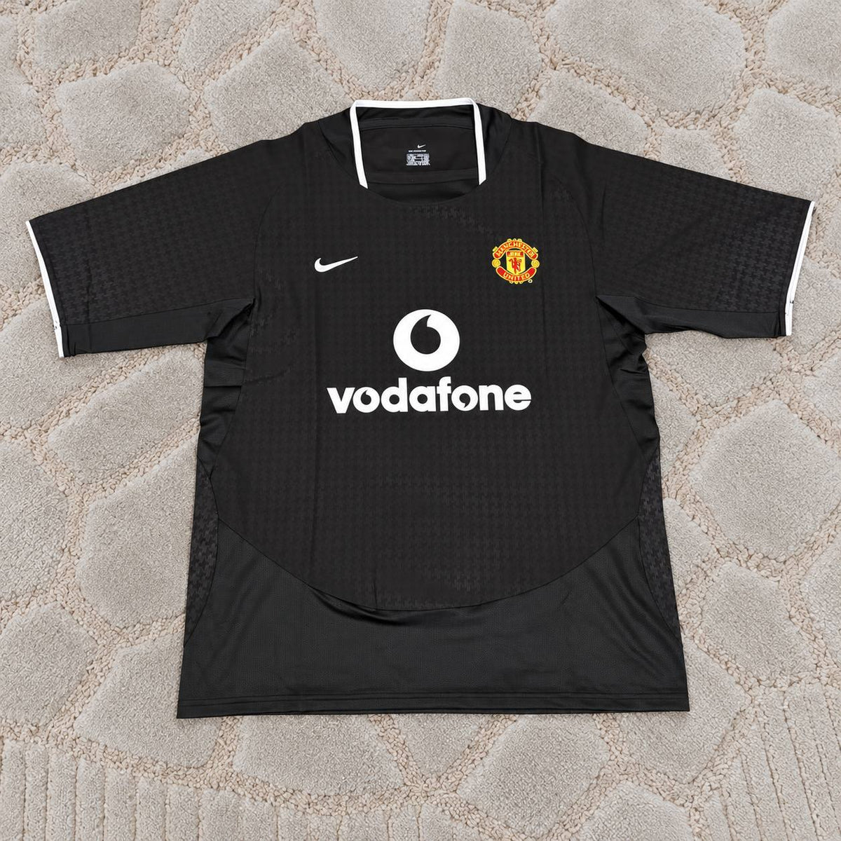 Ruud van Nistelrooy Manchester United 2003 2004 Away Black Retro Football Jersey Soccer Trikot Maillot
