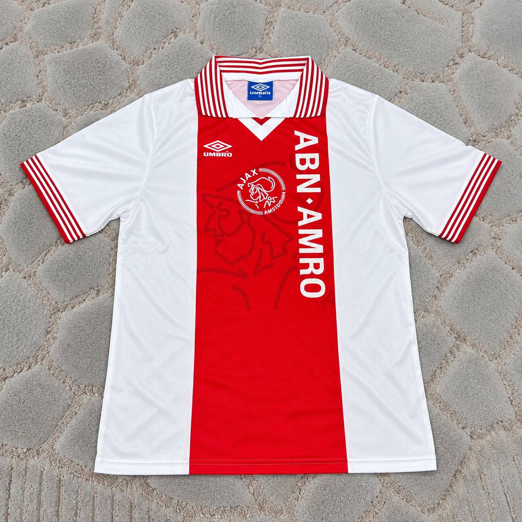 Patrick Kluivert Ajax 1995 Home Retro Football Jersey Trikot Maillot